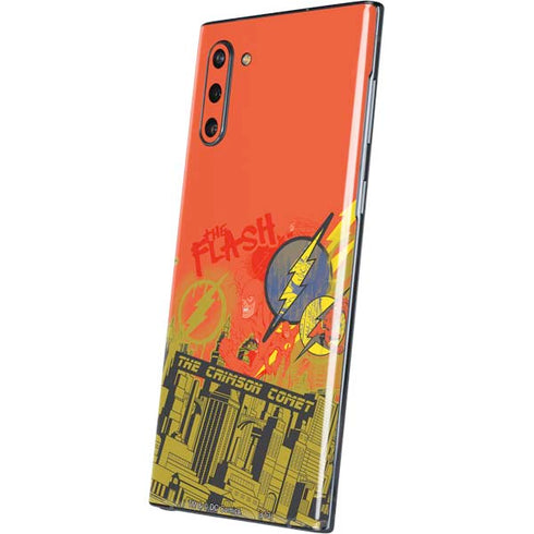 DC Comics The Flash City Collage Art Galaxy Note 10 Skin